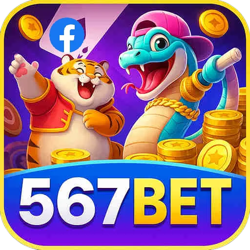 Imagem promovendo a página oficial da 567bet no Facebook